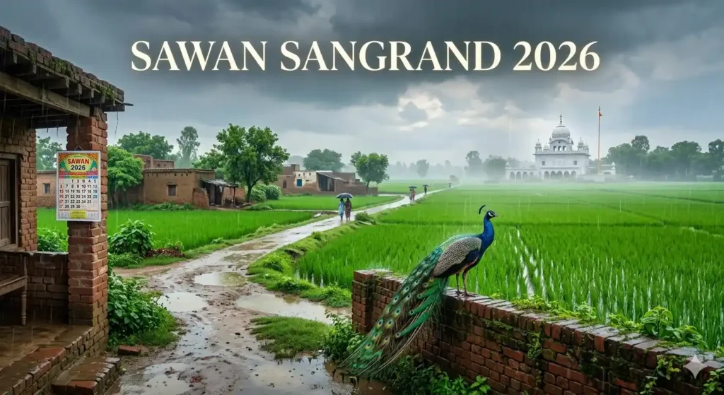 Sawan Sangrand July 2026: Monsoon rains turning the Punjab landscape vibrant green.