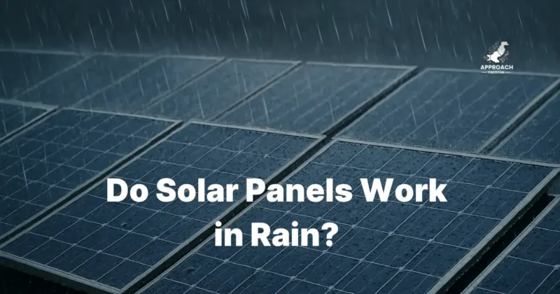 Do solar panels work in rain ?