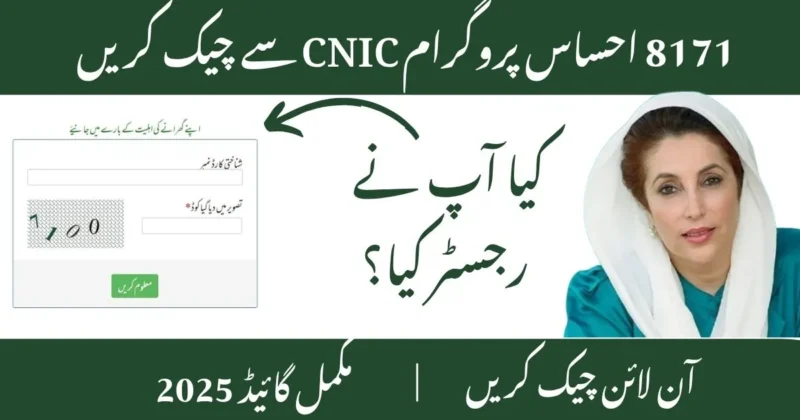 Check your amount of 8171 ehsaas program through CNIC