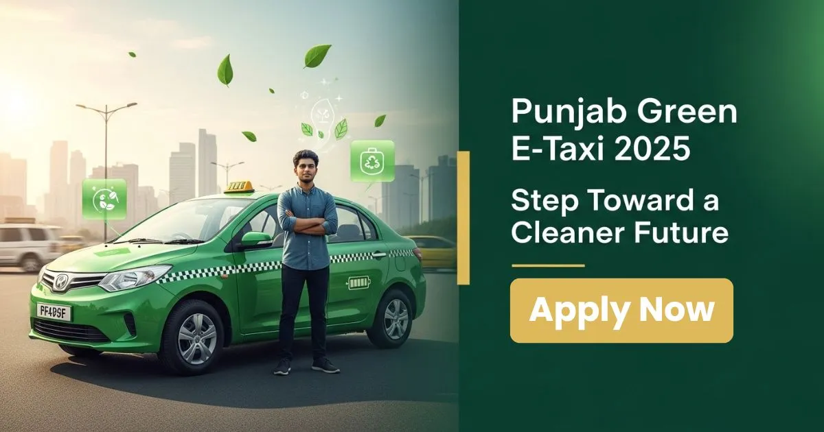 CM Punjab Green E-Taxi 2025 Online Apply | Electric Taxi Scheme Registration Image