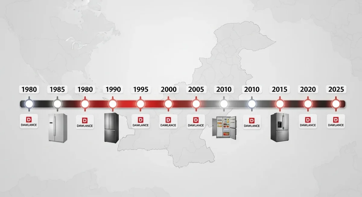 Dawlance's evolution from 1980s to present day