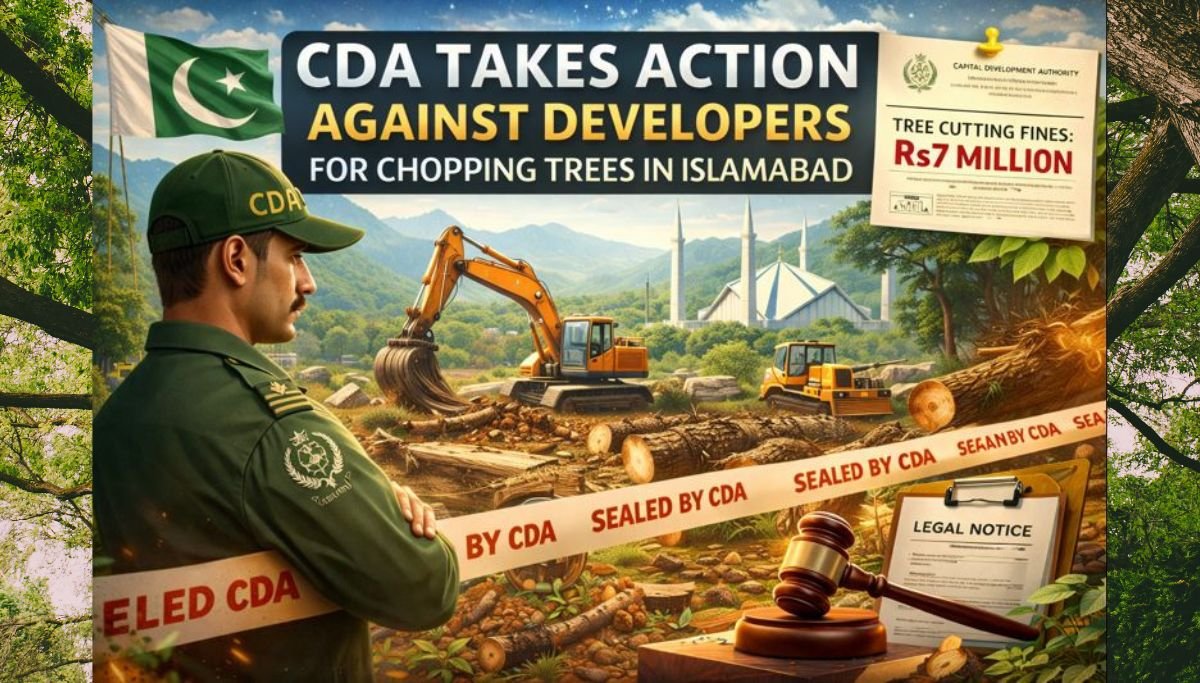 CDA Takes Action Against Developers for Chopping Trees in Islamabad — What It Means for the Capital’s Green Future