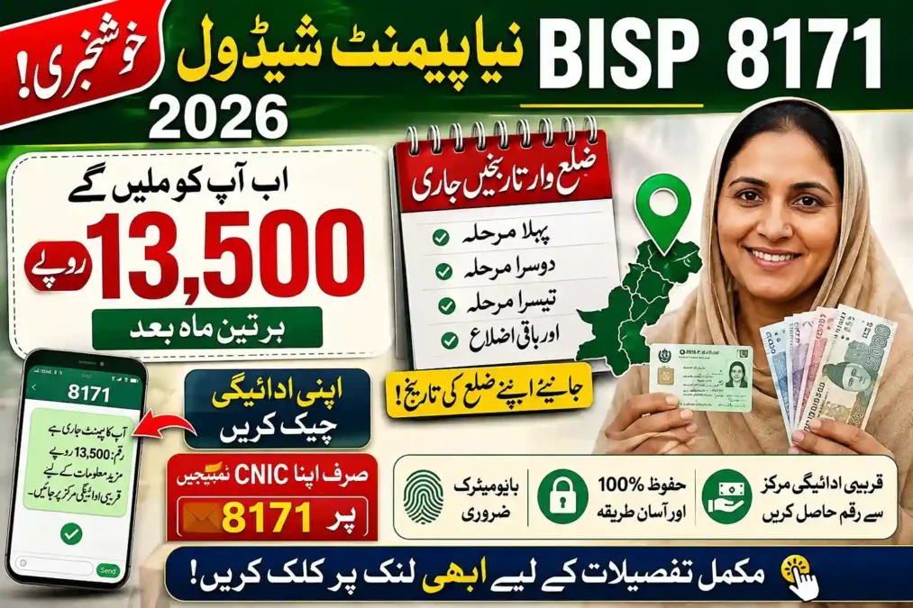 BISP 8171 New Payment Schedule 2026